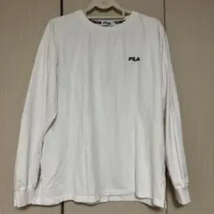 FILA 長袖フリーサイズTシャツ ホワイト