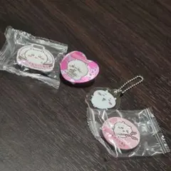 ちいかわ、カブトムシ バッジとアクリルキーホルダーセット