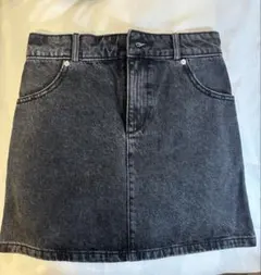 ダークグレー タイトスカート Lサイズ　デニム生地