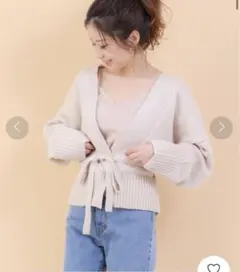 Chico チコ　カシュクールカーディガン　ボタン留めカーディガンのサムネイル