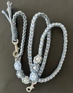 中型犬用　カフェリード　ハート編＋お花　パラコード　オーダー受付中