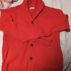 グローバルワーク　レッド ニット カーディガン Lサイズ