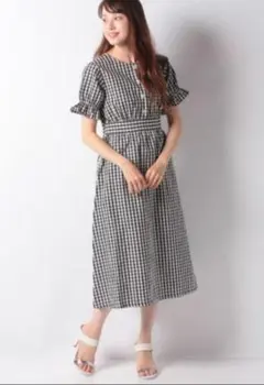 ギンガムチェックワンピース