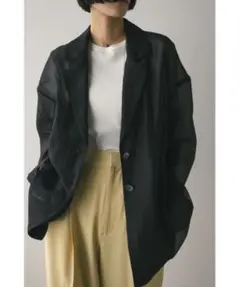 【美品】STYLEMIXER ブラック シアーテーラージャケットのサムネイル