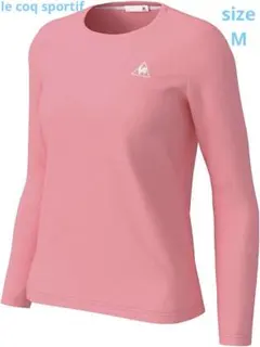 ルコックスポルティフ　M　ピンク　長袖Tシャツ　ロンT　速乾　UVカット　ヨガ