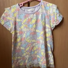 キムラタン ビケットクラブ　キャンディ柄Tシャツ130cmのサムネイル