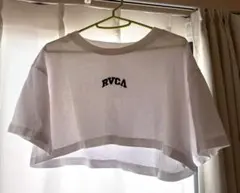 RVCA白Tシャツ　ショート丈のサムネイル