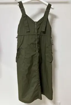 カーキ色 サロペット オーバーオールのサムネイル