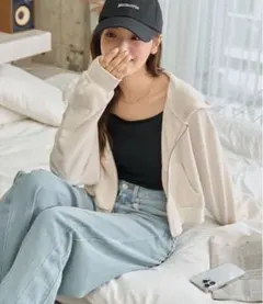 WEGO ショートジップパーカー