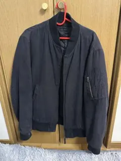 ダークブルー ボンバージャケット