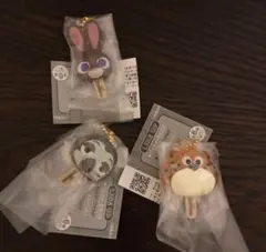 ズートピアアイスキャンディーチャーム　カプセルトイ　ガチャ 3点　セット　まとめ