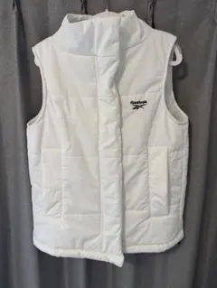 Reebok ホワイト ダウンベスト M