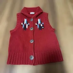 r*o様 DOUBLE.B レッドニットベスト 130cm