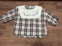 バースデイ　tete a tete チェック柄シャツ 80サイズ