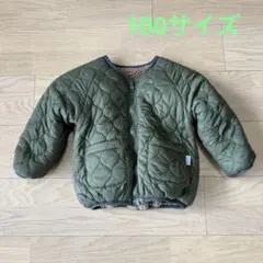 マーキーズ　リバーシブル　キルティング　ボアコート カーキグリーン　100