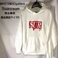 Sourcream レディースパーカー M ホワイト ロゴ プリントのサムネイル