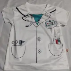 医者の白衣デザイン Tシャツ 100cm
