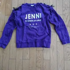JENNI フリル付きパープルトレーナー　150cm