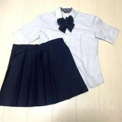 美品　制服上下3点セット ブルー/ネイビー　コスプレ