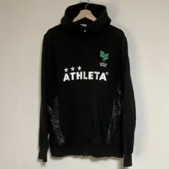 ATHLETA アスレタ パーカー ブラック 黒 O ジップパーカー フットサル
