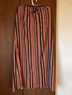 ストライプ ロングスカート