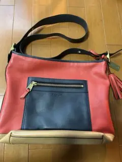 COACH ショルダーバッグ レッド/ネイビー