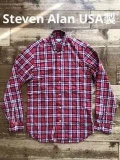 Steven Alan スティーブンアラン チェックシャツ XS アメリカ製