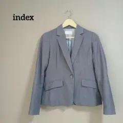 index インデックス ジャケット グレー M 通勤 ビジネス キレイめ