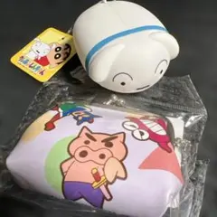 【クレヨンしんちゃん】シロシリコンポーチ＆コインケース(がま口)