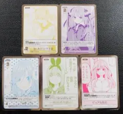 【5種】五等分の花嫁カードゲーム　プロモ　中野 一花　二乃　三玖　四葉　五月