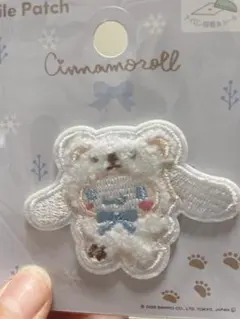 サンリオ シナモロール　ワッペン シール ふわふわスノー