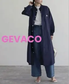 GEVACO ゲバコ コットン リネン シャツワンピース