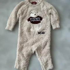 GELATO PIQUE クマ刺繍ロンパース