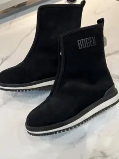 BOGEN 黒 ショートブーツ