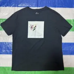 NIKE ナイキ フラワー スニーカープリント 半袖Tシャツ ブラック Lサイズ