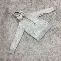✨UNIQLO✨ユニクロ♡フルジップパーカー♡フード付き♡長袖♡グレー(S)
