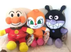 ふんわりスマイルぬいぐるみ　アンパンマン　ドキンちゃん　バイキンマン