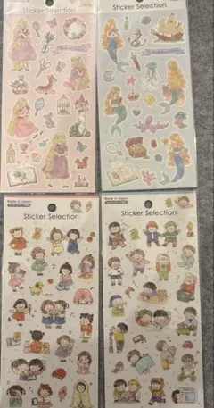 セリア　シール　ステッカー　こども　fairytale