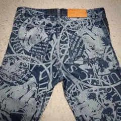 ジョーガッシュ JOEGUSH　総柄　Laser Library Jeans