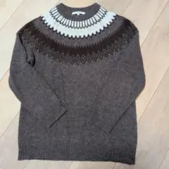 お値下げ　ジャーナルスタンダード　relume フェアアイル柄 ニット　求心柄