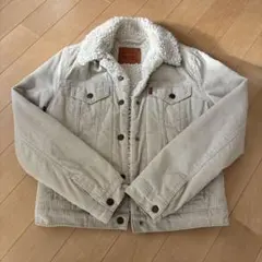 Levi's コーデュロイ ボアジャケット XS クリーム