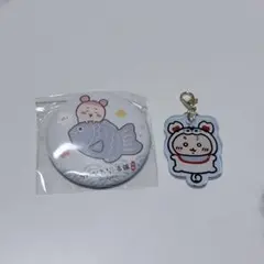 ちいかわ もぐもぐ本舗 川越 缶バッジ アクリルチャーム 古本屋 カニ