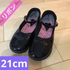 【ピアノ発表会】 21cm　フォーマル　パンプス　黒