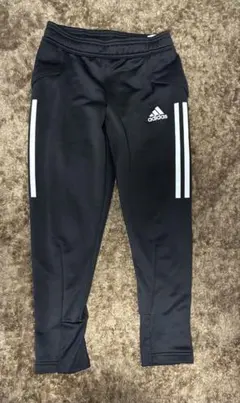 adidas ブラック ジャージ サイドストライプ