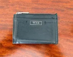 TUMI ブラックレザー コインケース