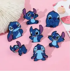 ディズニー　スティッチ　ピンバッジ　ピンズ　7個