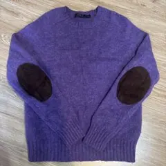 エルボーパッチ ニット