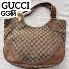 グッチGGパターン ショルダーバッグ ベージュとブラウン