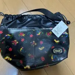 FEILER 花と鳥プリント 巾着ポーチ