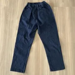 Fabriq Reportウエストゴム デニム ロングパンツ 紺のサムネイル